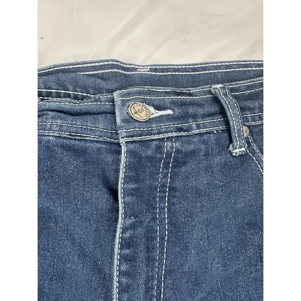 Sheplers Sz 36 Blue Boot Cut Eagle Embroidery Cowboy Ranch Y2K Rodeo Western